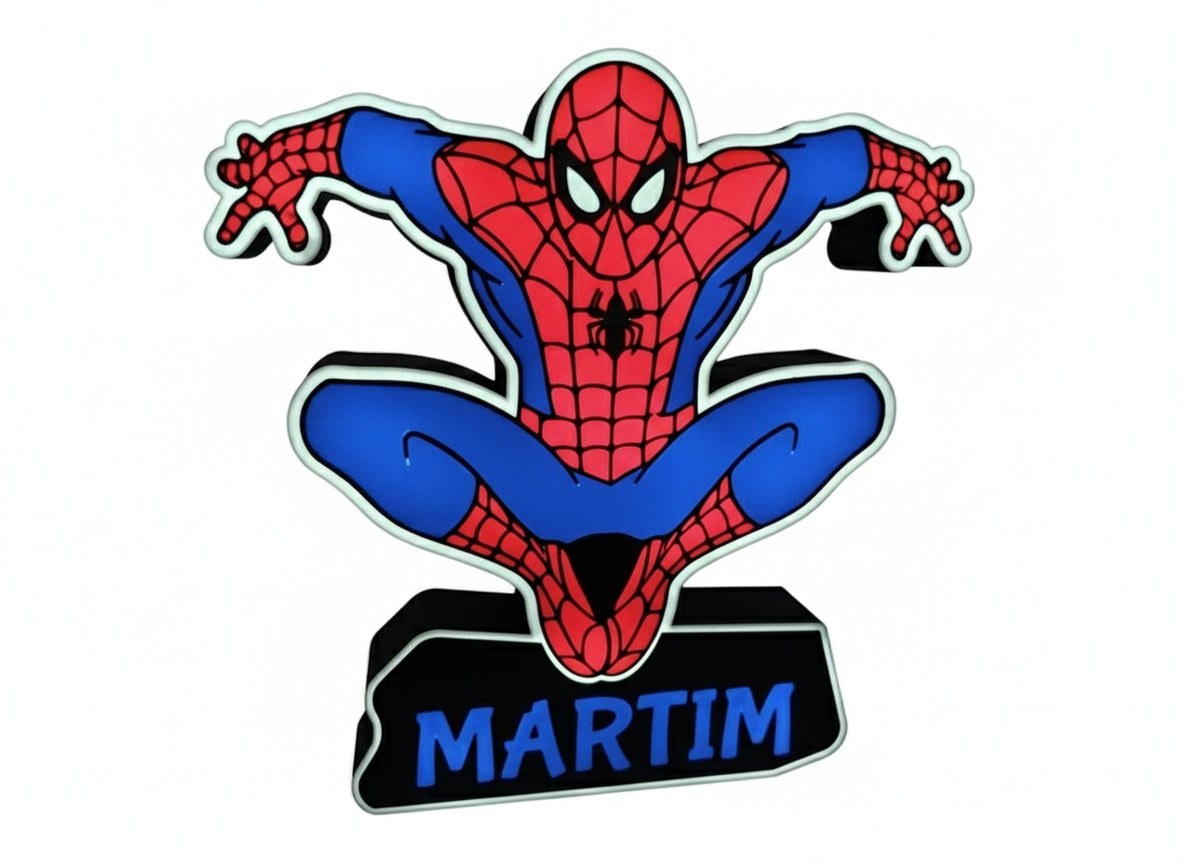 Luminária SpiderMan Personalizável