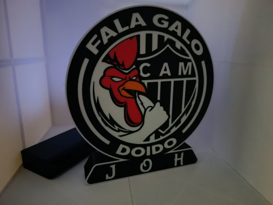 Luminária Clube Atlético Mineiro - Galo Doido Personalizável