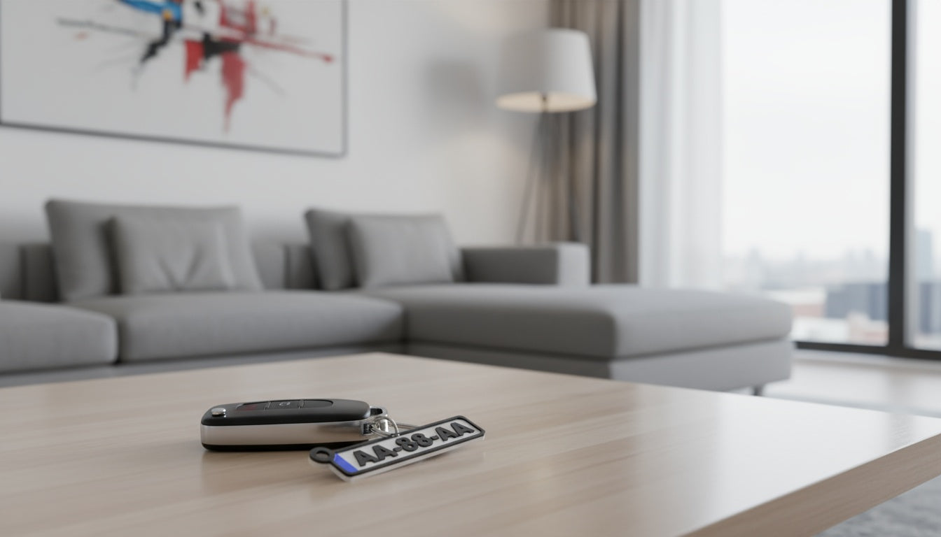 Porta-Chaves Matricula Personalizável