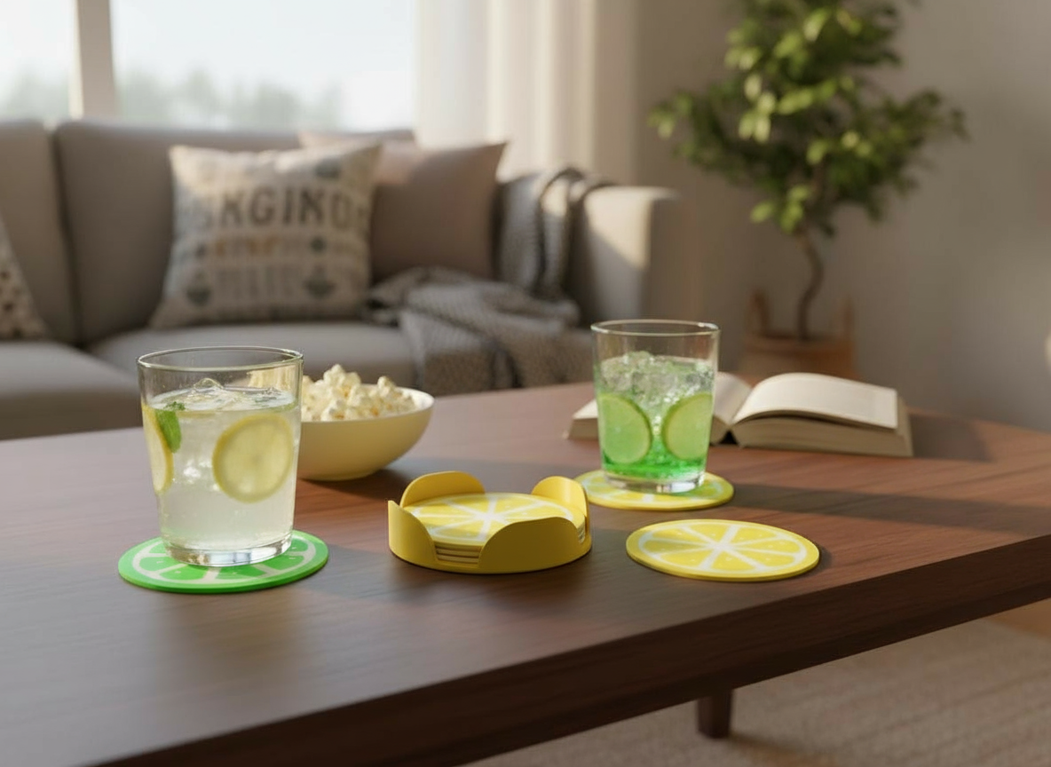 Base de Copos Limão (6 unidades)