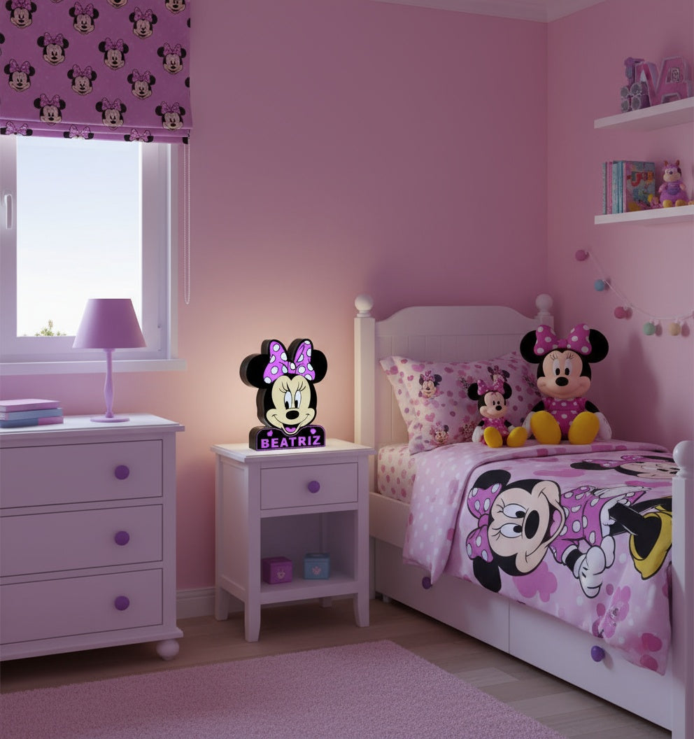Luminária Minnie Personalizável