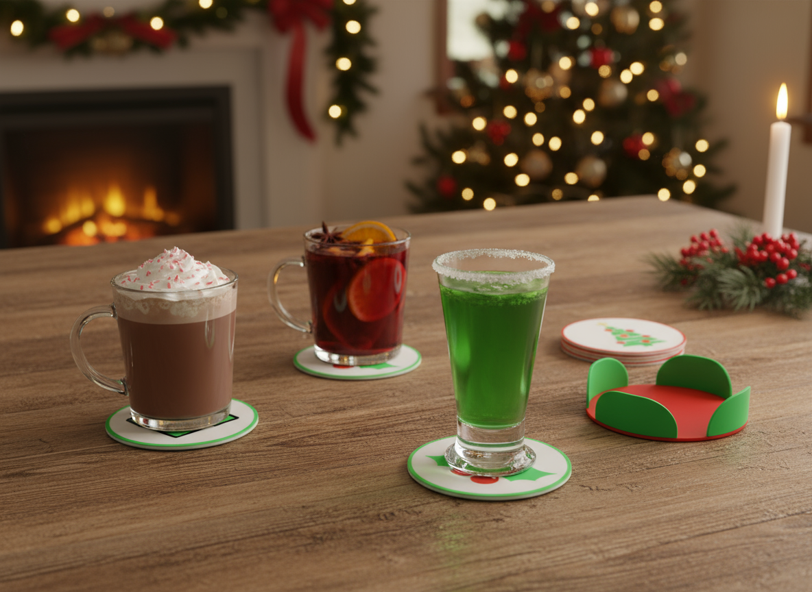 Bases de Copos de Natal (9 unidades)