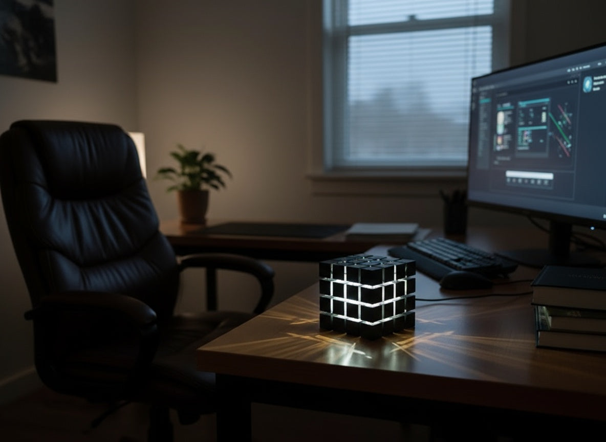 Cubo Luminoso Decorativo 3D