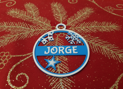 Pack 5 Argolas Natal Personalizáveis