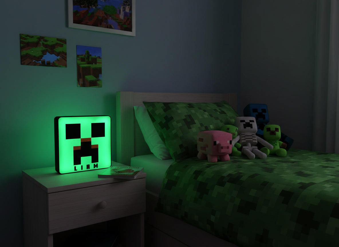 Luminária Minecraft Personalizável