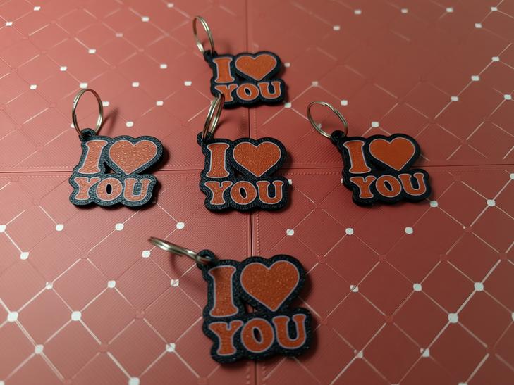 Porta-chaves “I ❤️ YOU” — Amor em cada detalhe 🔑❤️