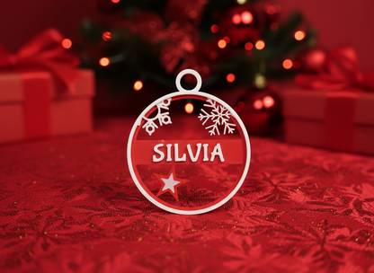 Pack 5 Argolas Natal Personalizáveis