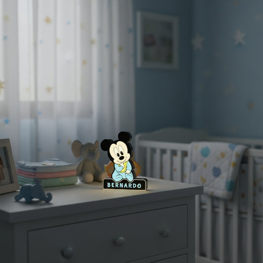 Luminária Mickey Mouse Personalizável