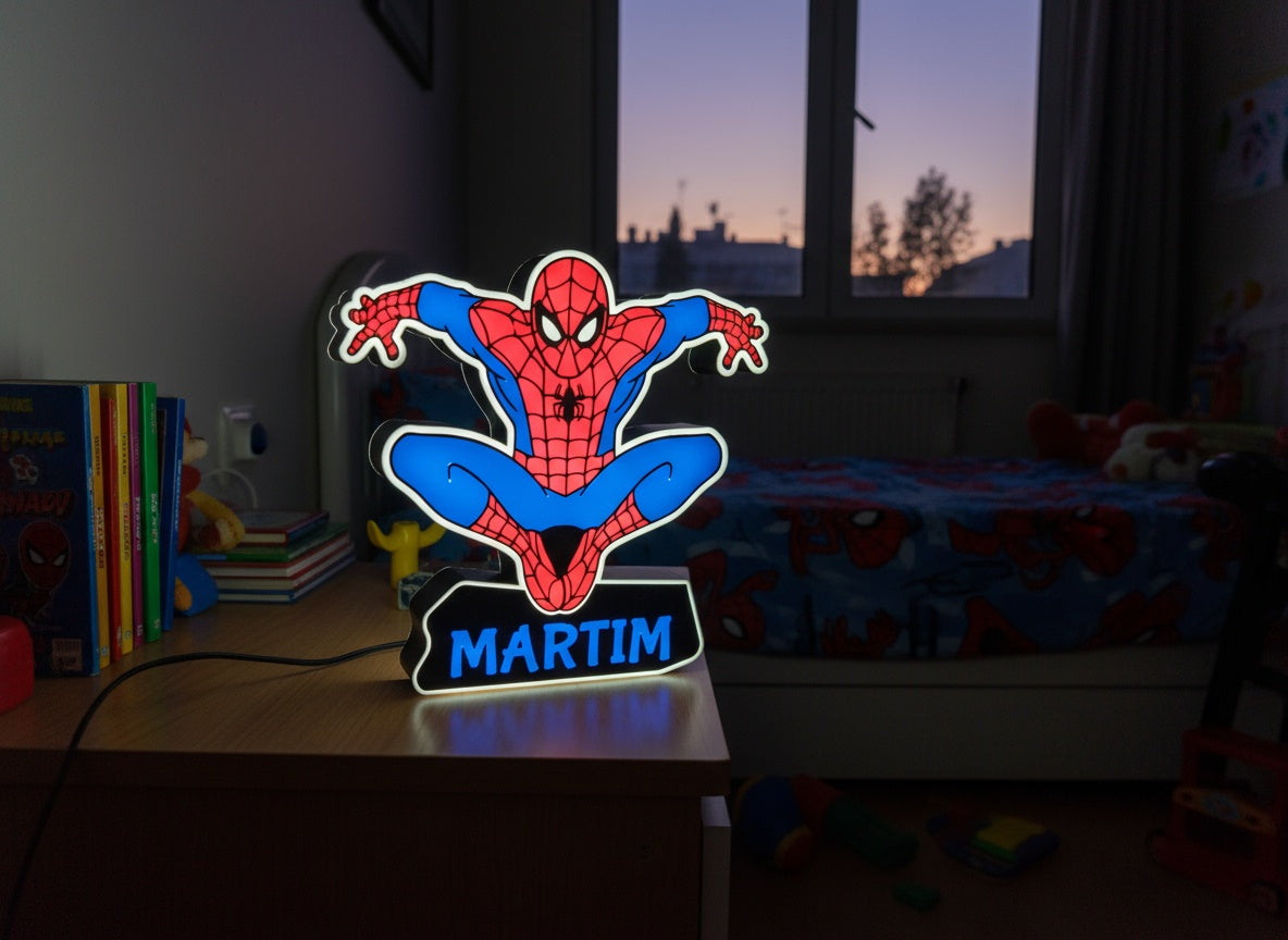Luminária SpiderMan Personalizável