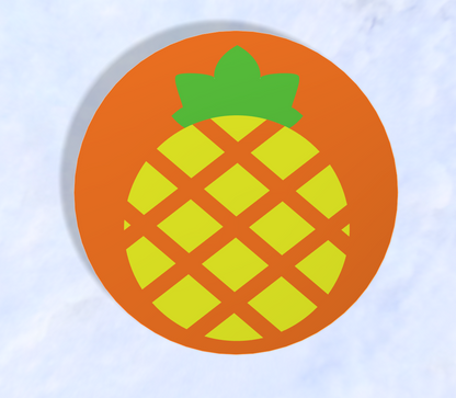 Base de Copos Frutadas Personalizável (9 unidades)