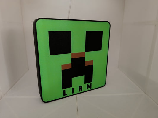 Luminária Minecraft Personalizável
