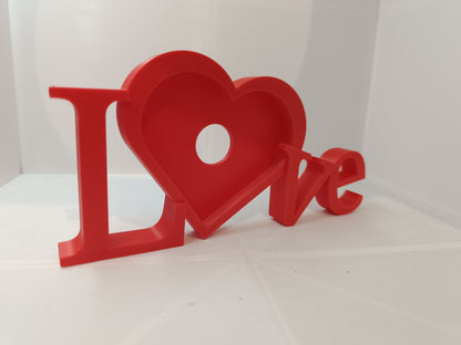 Moldura Love com Coração para Foto