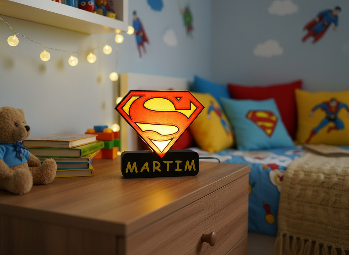 Luminária Superman Personalizável