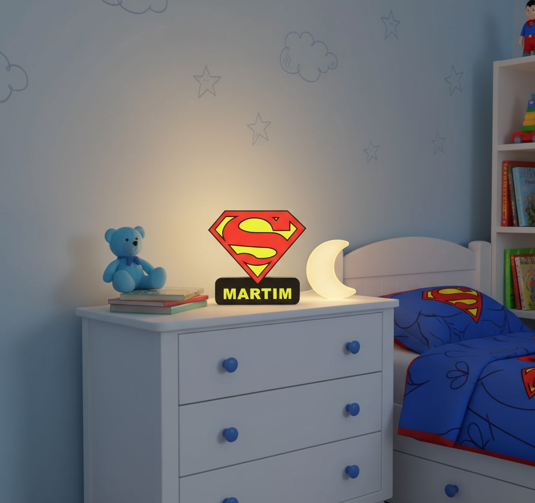 Luminária Superman Personalizável