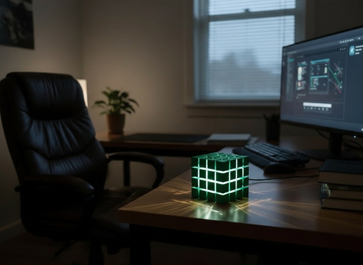 Cubo Luminoso Decorativo 3D