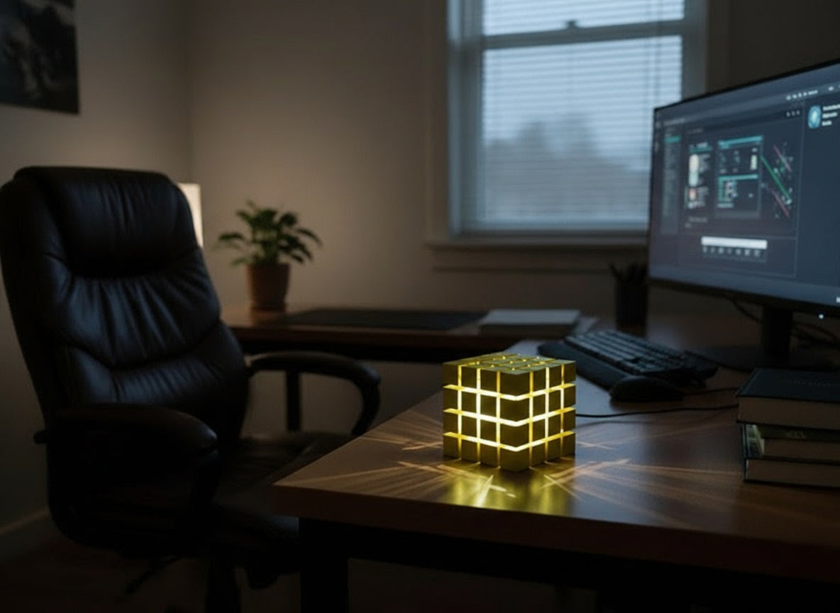 Cubo Luminoso Decorativo 3D