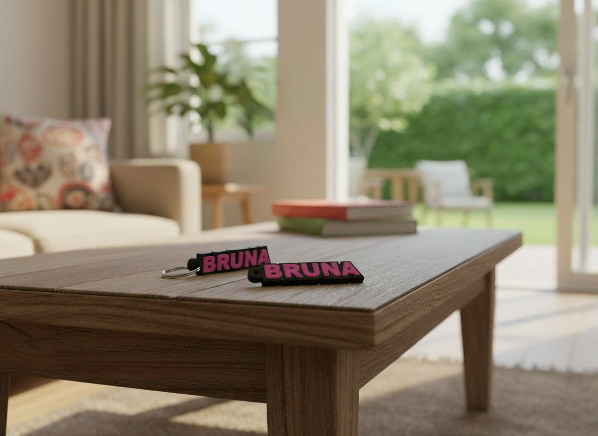 Porta-Chaves de Relevo Personalizável