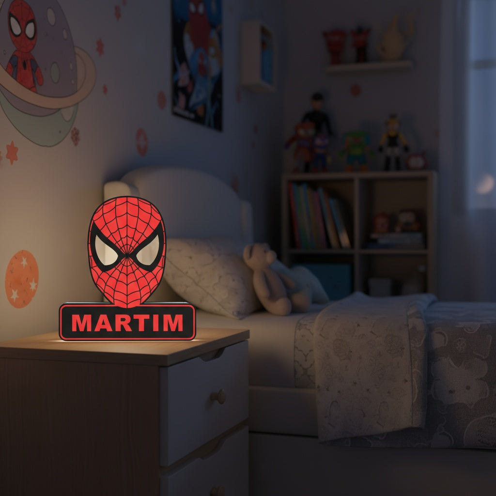 Luminária Spiderman Personalizável