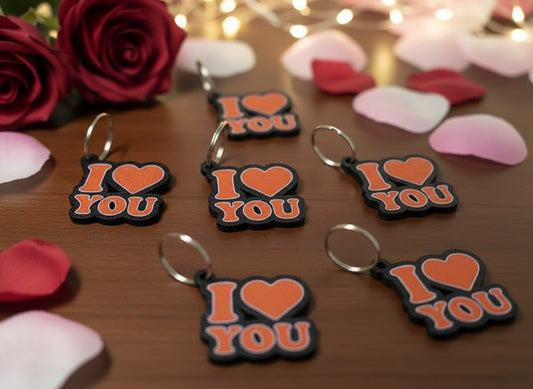Porta-chaves “I ❤️ YOU” — Amor em cada detalhe 🔑❤️