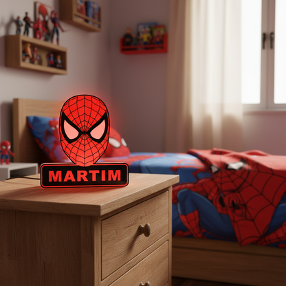 Luminária Spiderman Personalizável