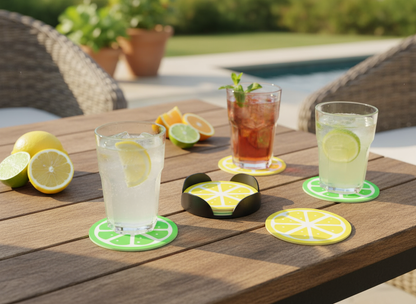 Base de Copos Frutadas Personalizável (9 unidades)