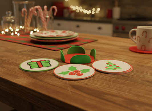 Bases de Copos de Natal (9 unidades)