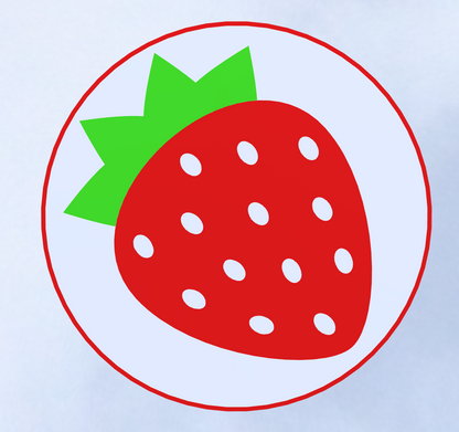 Base de Copos Frutadas Personalizável (9 unidades)