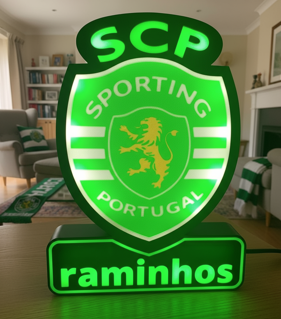 Luminária Sporting Personalizavel