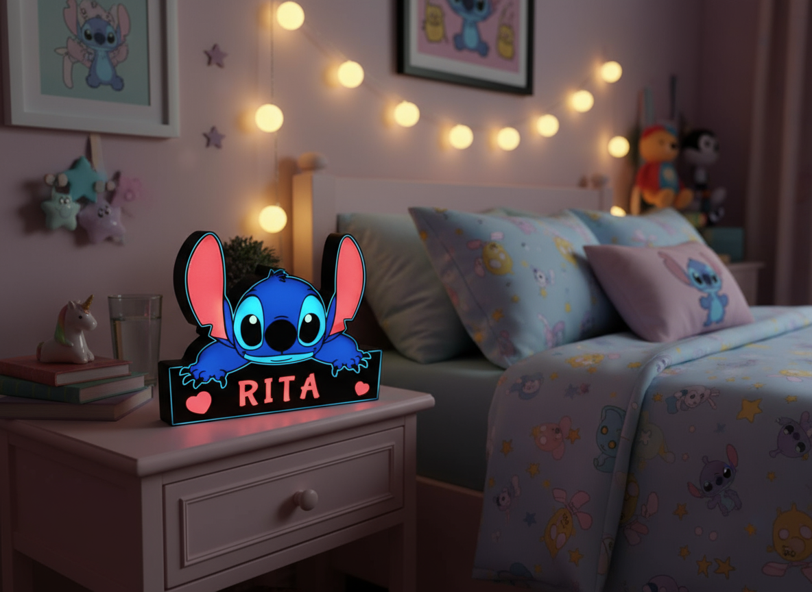 Luminária Stitch Personalizável