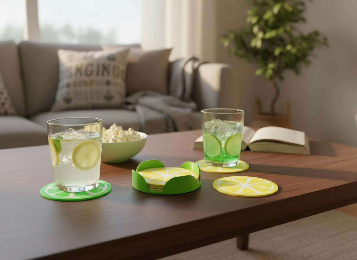 Base de Copos Limão (6 unidades)